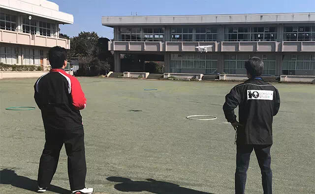 越後屋ドローンスクール 屋外練習