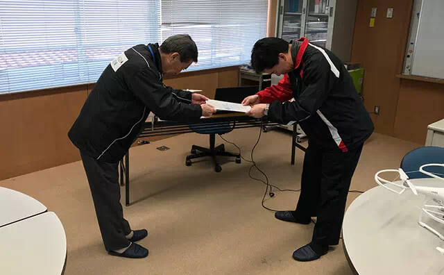 越後屋ドローンスクール 屋外練習