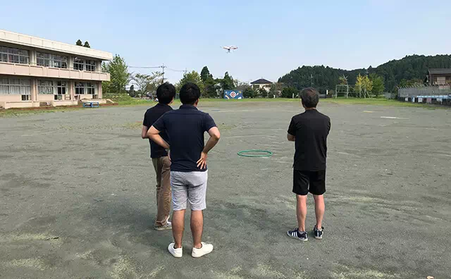 ドローンスクール 屋外練習