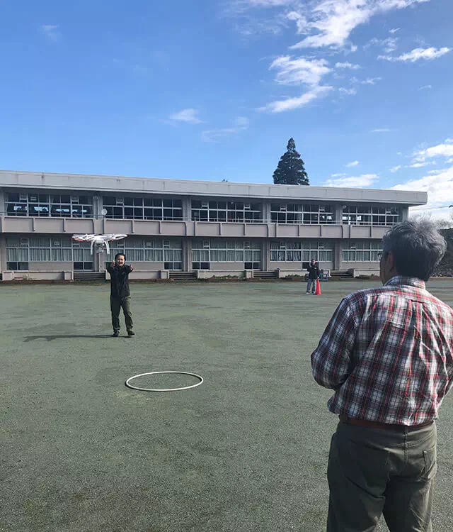 長南東小学校スタジオ 屋外練習