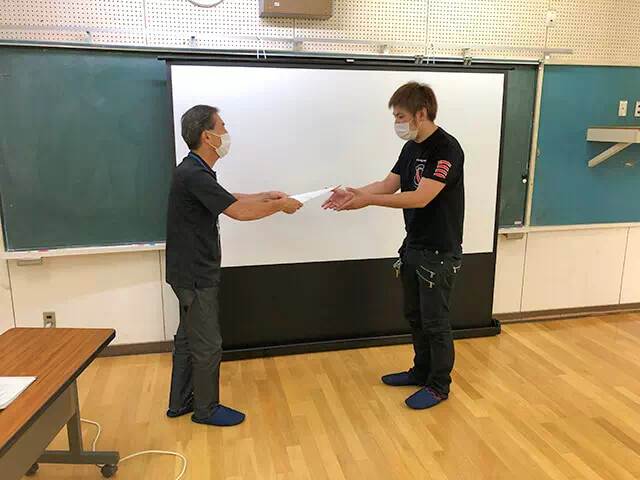 茨城河内校 修了証授与